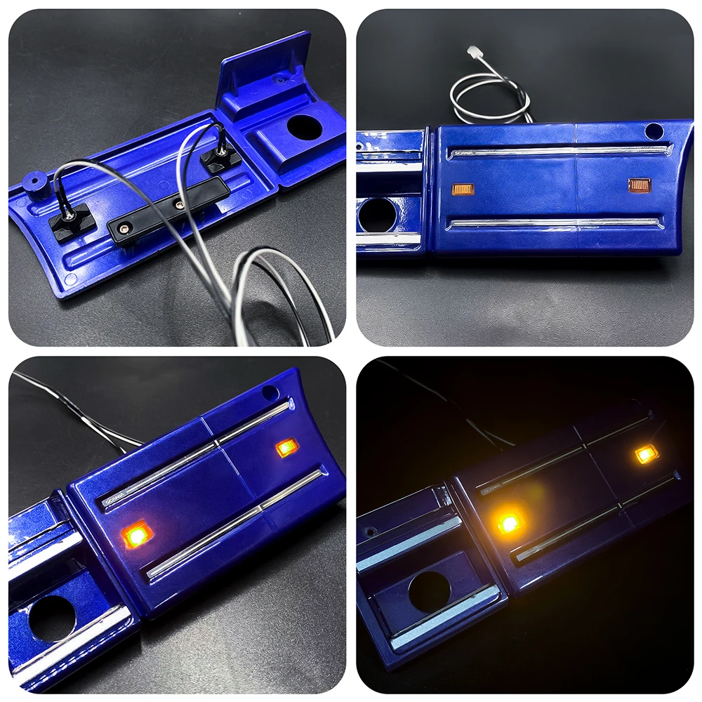 Kit De Lampes LED Pour RC Tracteur/camion 1/14 - 3V-7V, Plastique, Spotlights Pour Toit