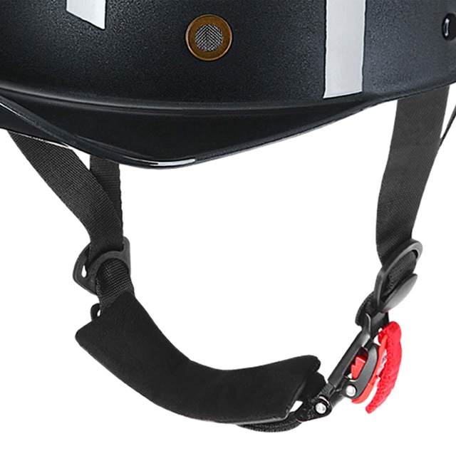 Retro Motorcycle Helmet Open Face Quick Release Strap for ATV Bike