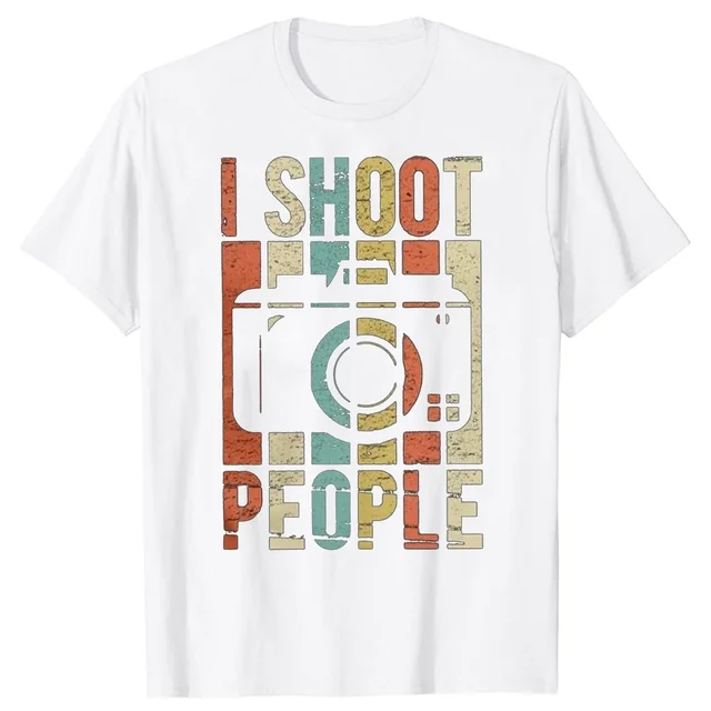 T-shirt à manches courtes en coton imprimé pour homme, vintage, je photographie des gens, t-shirt pour homme, t-shirts hip-hop, Haruku_voghion.com