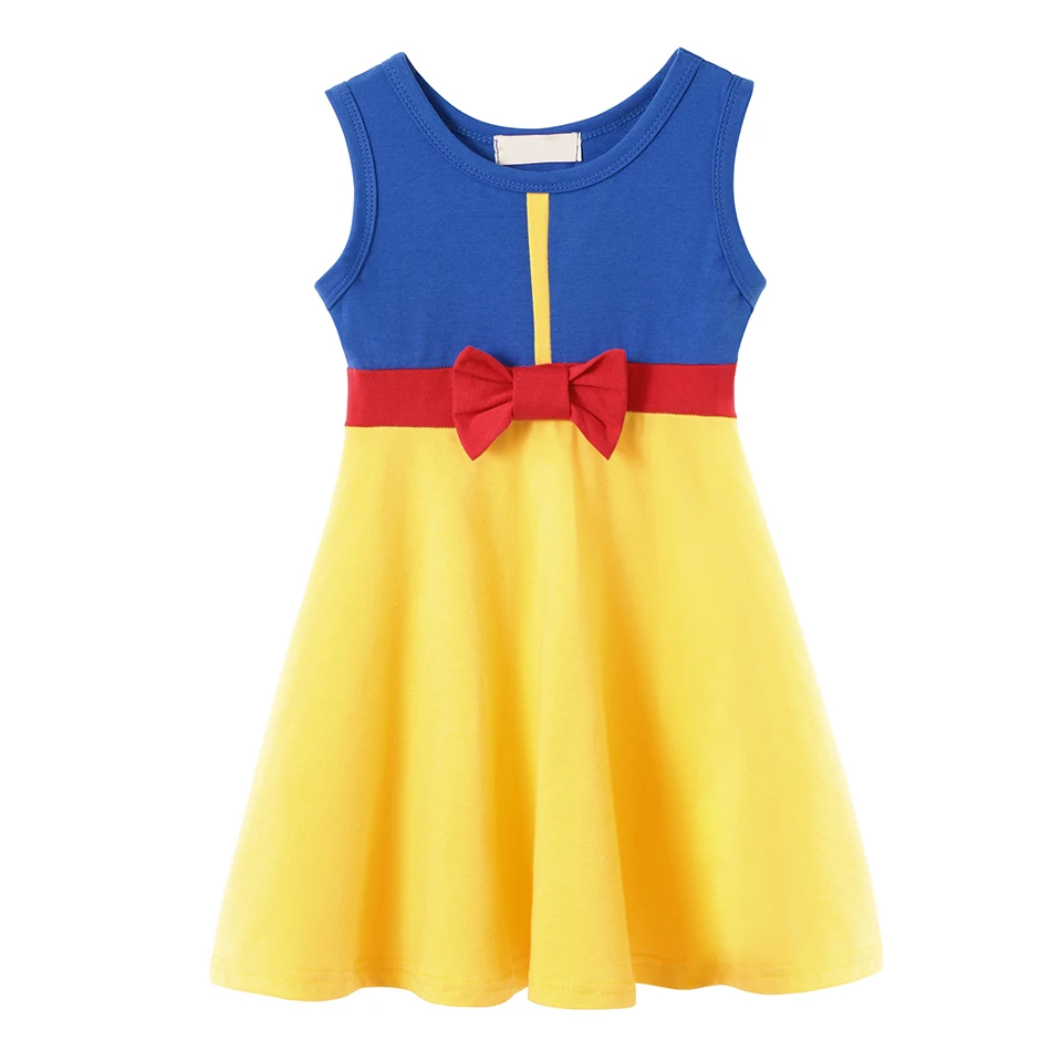 thumbnail image 1 of Vestido de estilo princesa para niñas, ropa informal de algodón con dibujos animados, ropa de cumpleaños para niñas de 2 a 8 años, 2024, 1 of 5