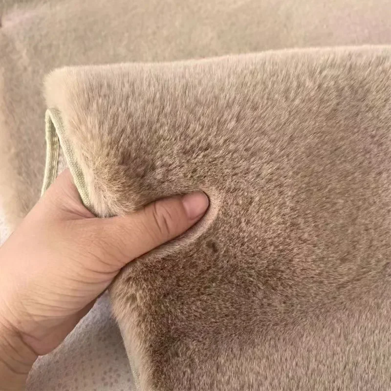 Rugs for Living Room Large Soft Imitation Rabbit Fur Bedroom Rugs Non Slip Kids Bedside Floor Carpet Pink Girl Room Decor Furry 5