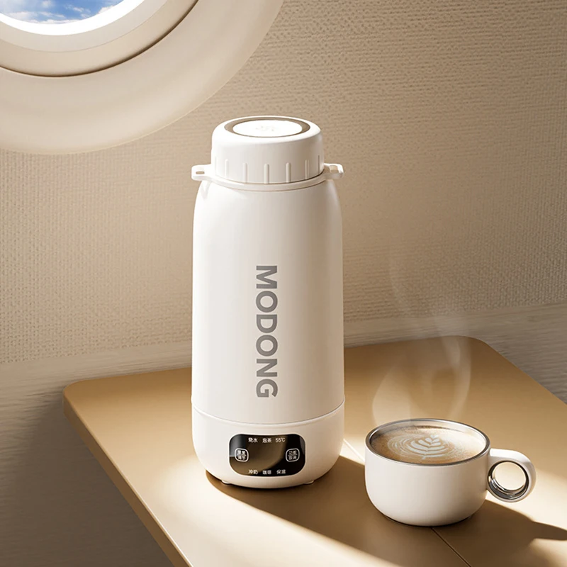 Home Car Portable Electric Kettle 1.0L Electric Heating Cup Multifunction Boiled Water Pot Outdoors Travel Teapot 12V 24V 220V 1