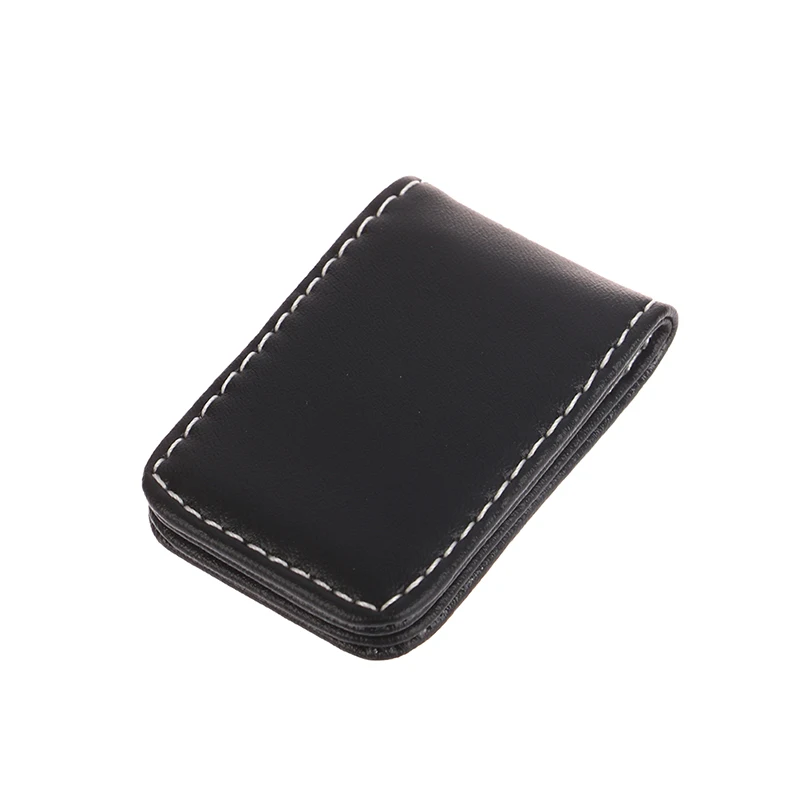 Money Clip Wallet Slim Men Women Vintage Strong Magnet Money Clip Cow PU Leather Pocket Clamp Credit Card Cash Wallet 1Pc