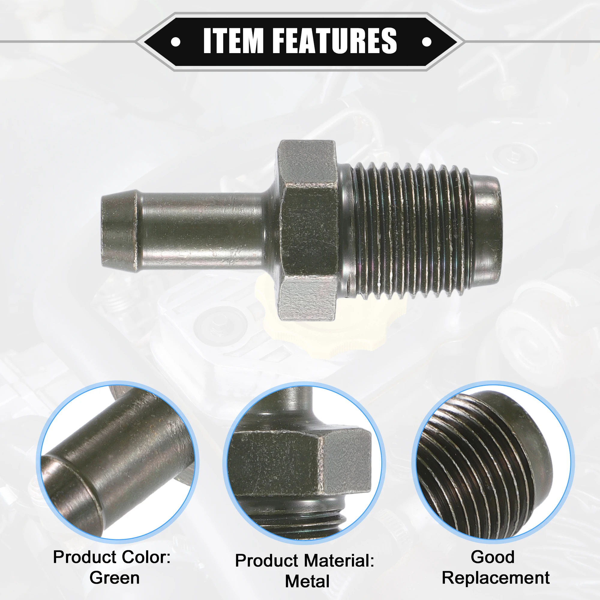X Autohaux PCV Valve for Toyota Yaris 2006-2008 for Toyota Echo 2000-2005 Exhaust Positive Crankcase Ventilation Valve Fittings