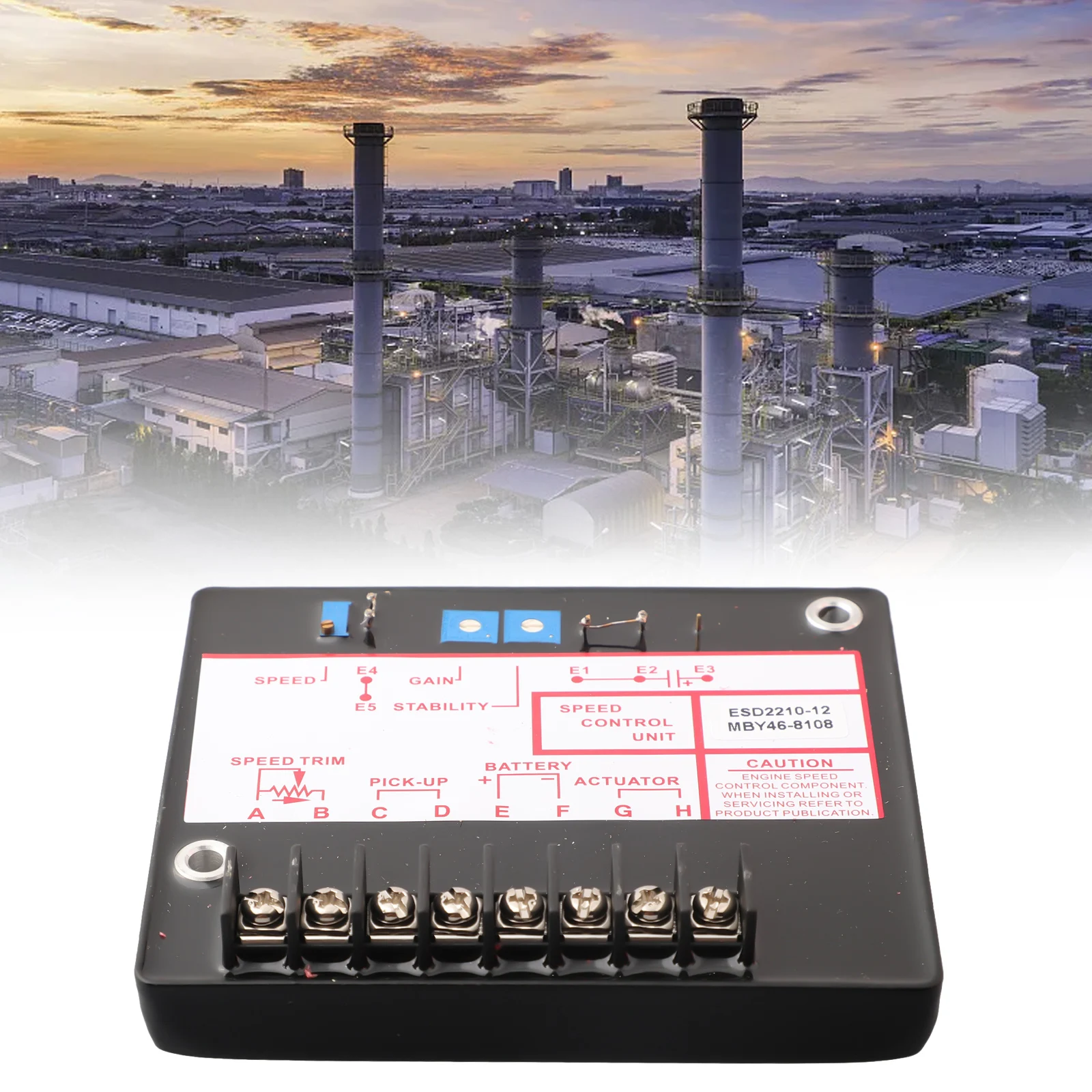 Description Picture 2 of itemESD2210-12 Generator Governor Control Panel Genset Speed Controller DC12‑24V Generator Speed Regulator Power Tool Parts