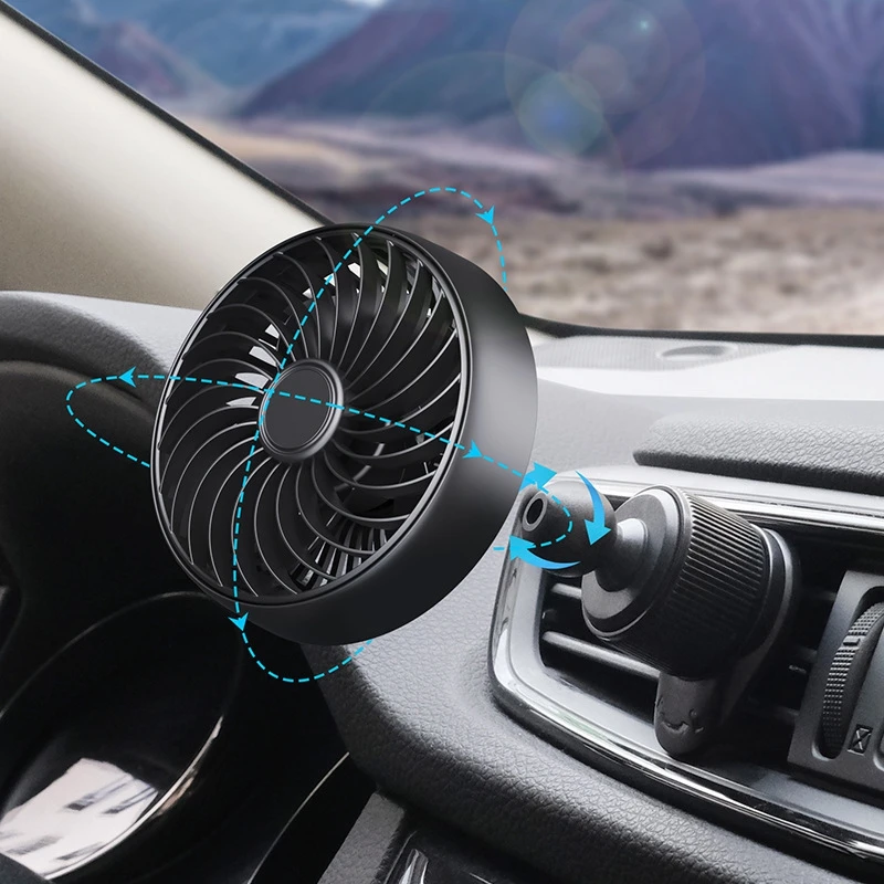 Compact 360° Rotatable USB Fan with Adjustable Speeds
