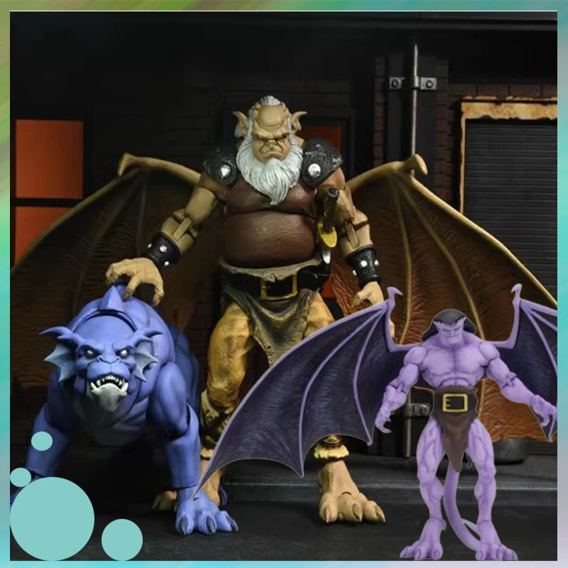 

Neca Gargoyles Anime Figure Genuine Action Figures Leader Goliath Hudson And Big Dog Collectble Decor Models Toys Figure Gifts
