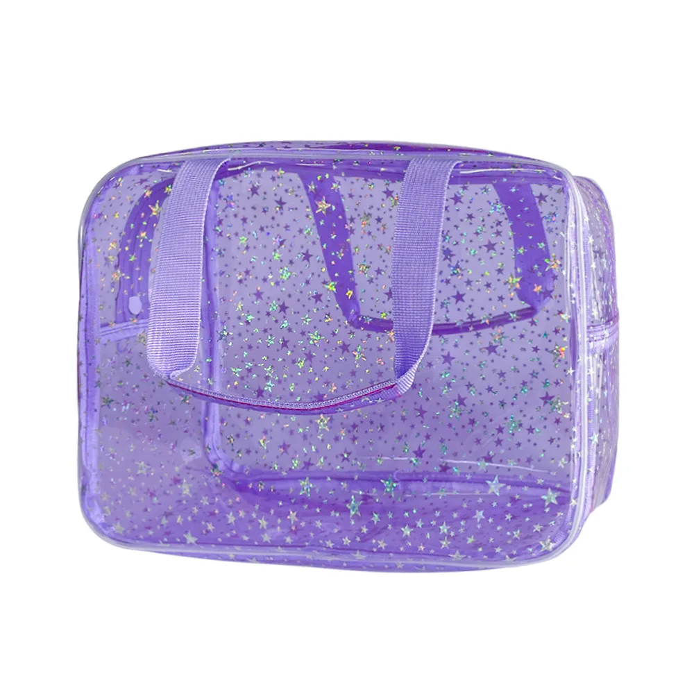 Neuankömmling Kosmetiktasche für Frauen, tragbare Reise-Kulturtasche, langlebiges PVC-Material, Reißverschluss, großer, transparenter Make-up-Organizer