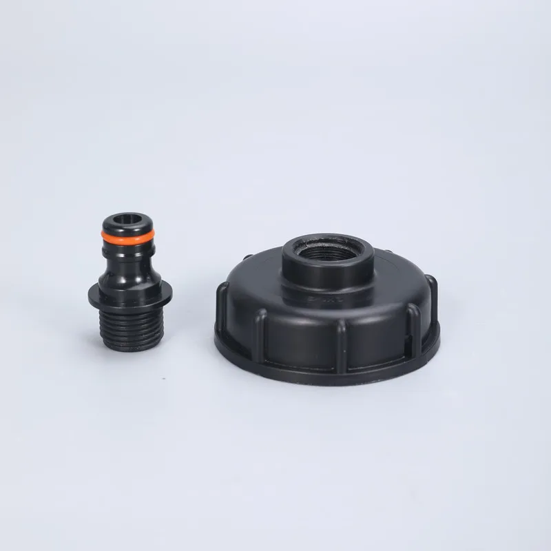 IBC Tank Valve Adapter Hose Garden Water Connector 60mm Coarse Thread Replacement Valve Fitting Parts 1/2" 3/4"