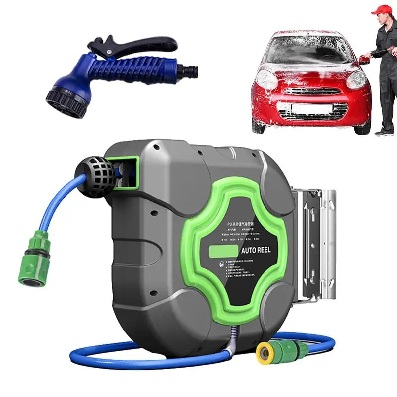 

Telescopic Garden Hose Automatic Retractable Hose Garden Wall Mounted Water Hose Car Wash Stretch MultiFunction Garden Accessory