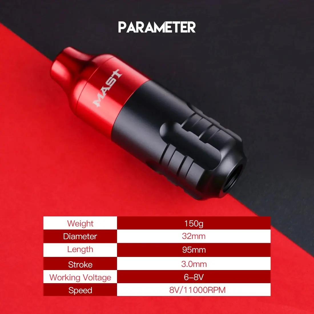 Mast Tour RCA Cord Rotary Permanent Makeup Pen Tattoo Machine Kit With Wireless Battery Power Pro Cartridge Needles Set