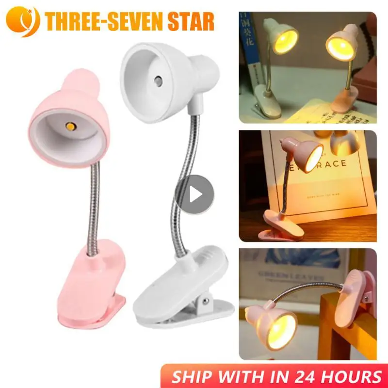 

Mini LED Clamp Lamp Battery Powered Bookmarks Portable Light Reading Bedside Table Nightstand Decorative Book Lights For Night