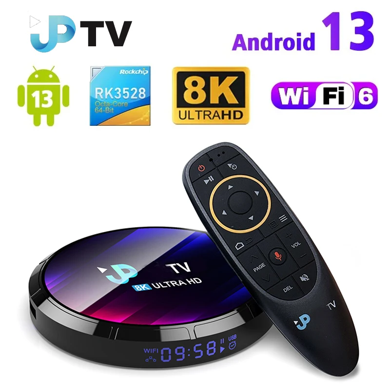  Android TV Box 13.0 4GB RAM 128GB ROM RK3528 WiFi 6