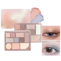 Beauty Brick Eyeshadow, Nudes, Eyeshadow blush base color matte highlight nose shadow contouring makeup comprehensive plate 1