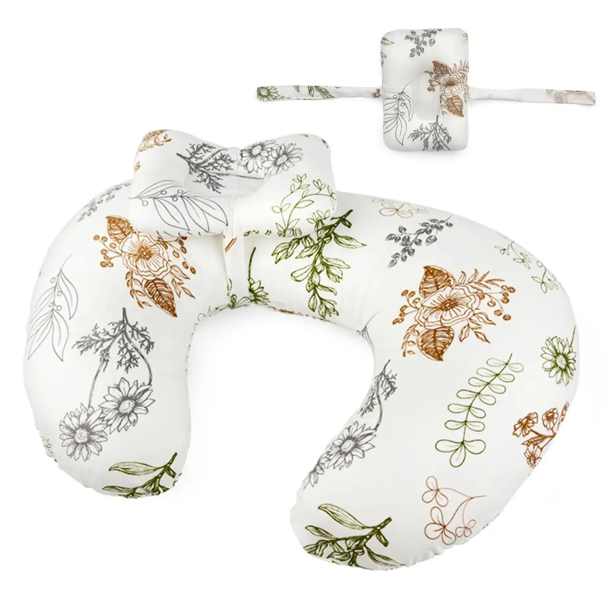 Nursing Pillow U-Shaped Waist & Neck Support Breastfeeding Side Multifunctional Removable Machine Washable Cover nursing pillow