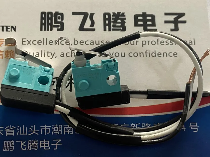 

1PCS Japan ASQ10238 with line waterproof micro switch two-line micro switch car door handle switch