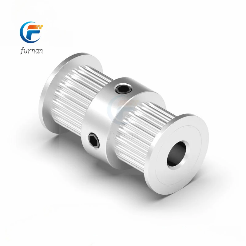 더블 헤드 알루미늄 풀리 보어, 3D 프린터용 타이밍, GT2 2GT 20 톱니, 5mm, 6mm, 6.35mm, 8mm 폭, 6mm