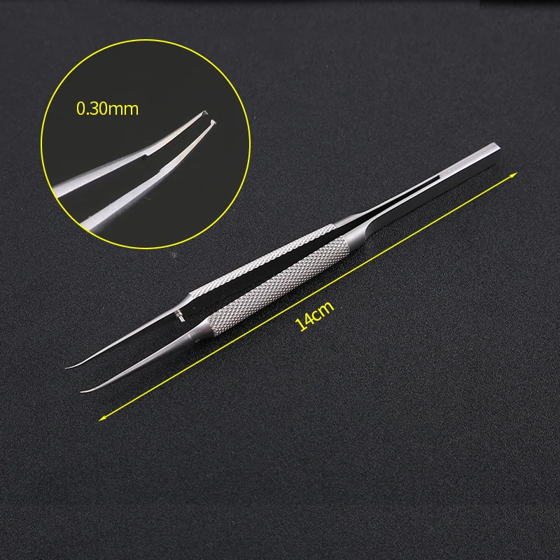 Micro Forceps Stainless Steel Round Handle Ophthalmic Dental Instruments maya medical stainless steel desktop micro hematocrit low speed laboratory centrifuge price