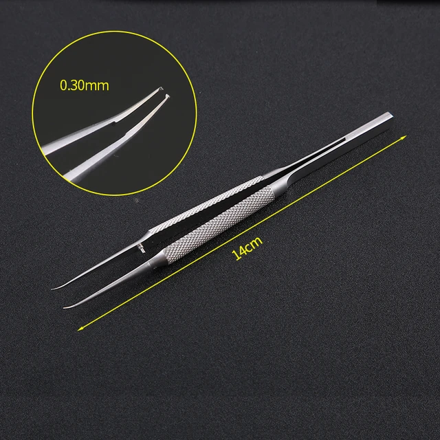 1pcs Stainless Steel Ophthalmic Forceps Tweezers Eyelash Forceps Round Tip  Tweezers Ophthalmic Instrument - AliExpress