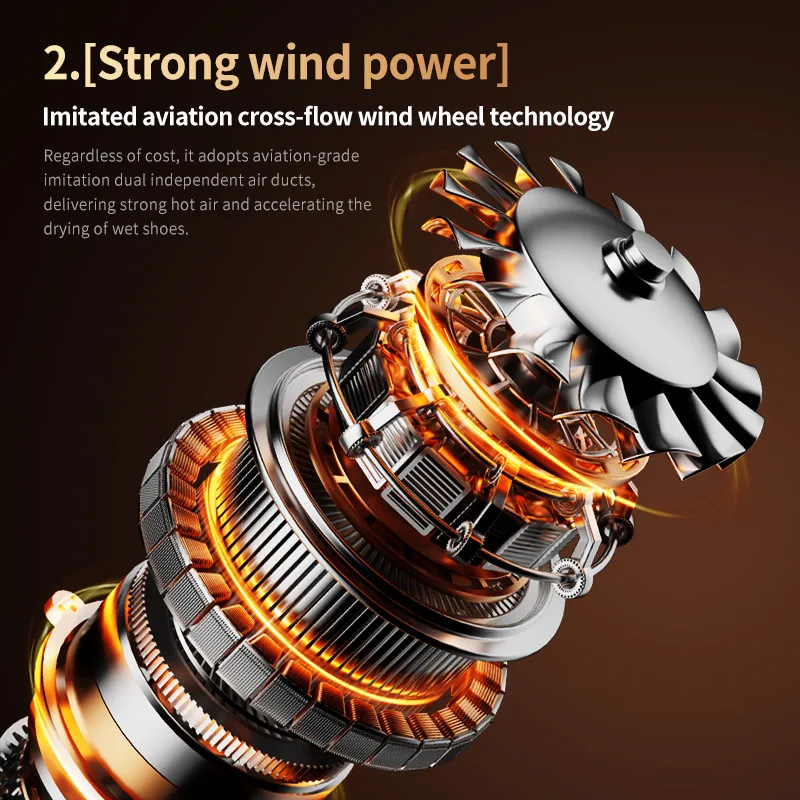 Intelligent Portable Foldable Shoe Drying Machine With Constant Temperature Dehumidification For Sports Gear