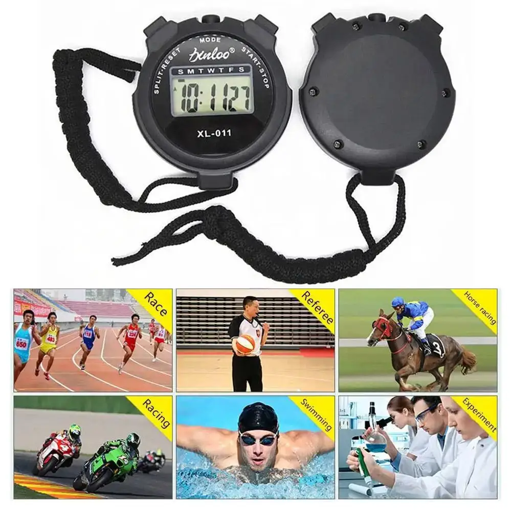 Chronomètre multifonctionnel, compteur, chronomètre de sport portatif, affichage numérique, minuterie de fitness, portable_voghion.com