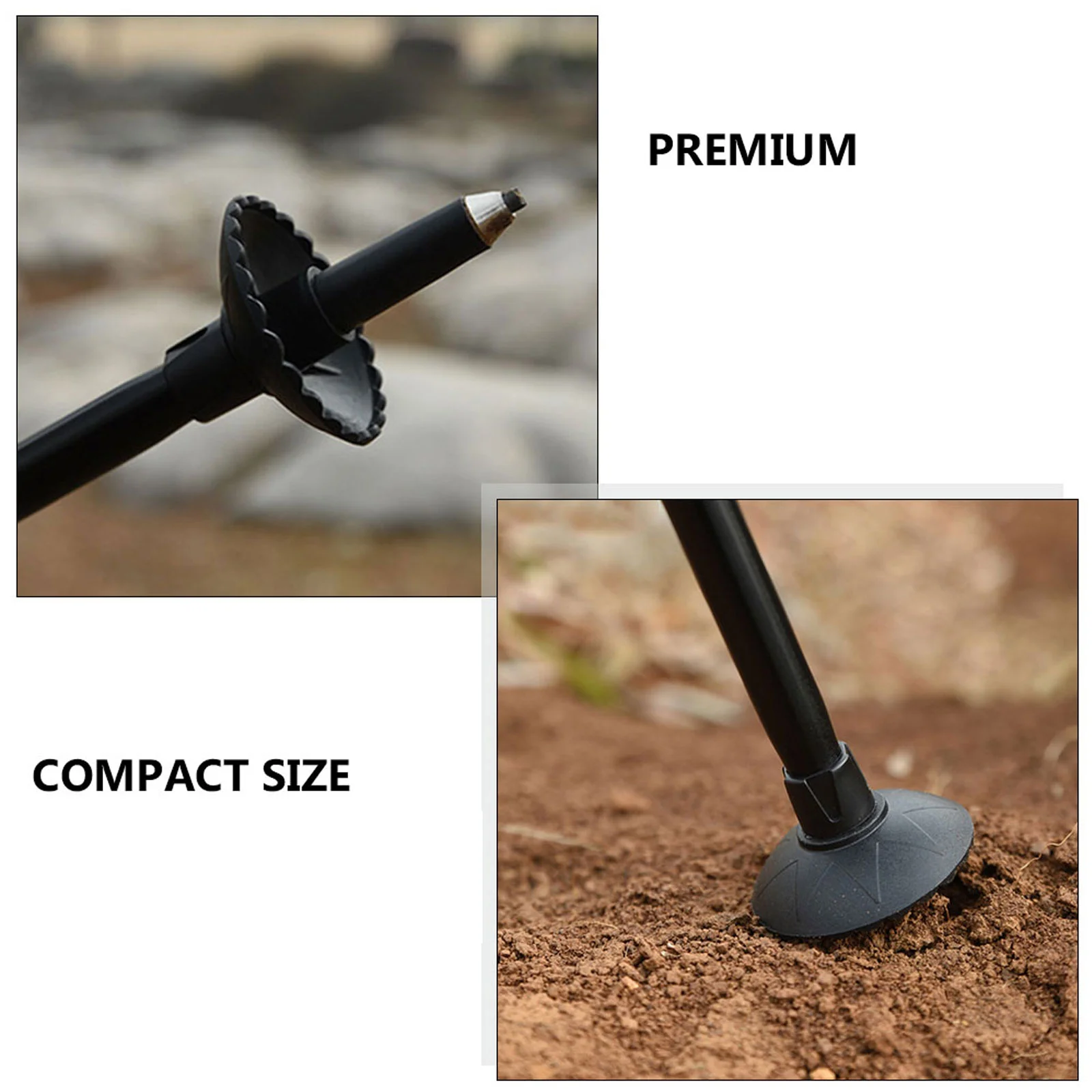 12 Pcs Durable Rubber Mud Tray Trekking Pole Cover Climbing Pole Mud Blocker Walking Stick Pad Hiking Accessories Camping Hiking