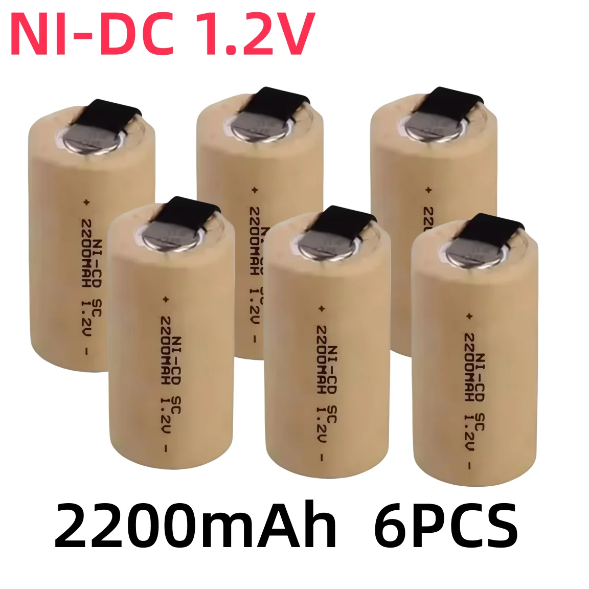 6PCS battery