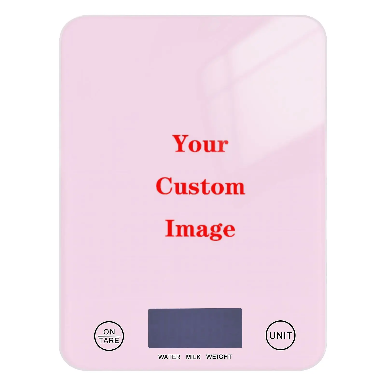 Kitchen Scale 5kg Tempered Glass Custom image Design Weighing For Food Diet Balance Measuring LCD Precision Electronic Scales customized product、tempered glass retail jewelry showcase jewellery shop furniture shopping mall display sales kiosk design