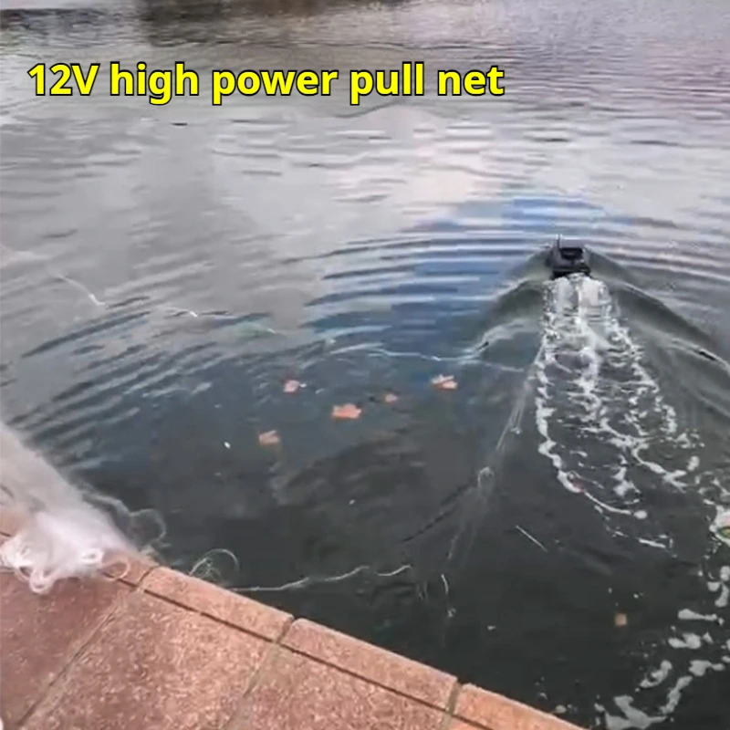 Gps Remote Control Bait Boat 12v Powerful Pulling Net Trolling Hook 100 Locating Points High Speed Night Fishing Carp  Boat Toys 5