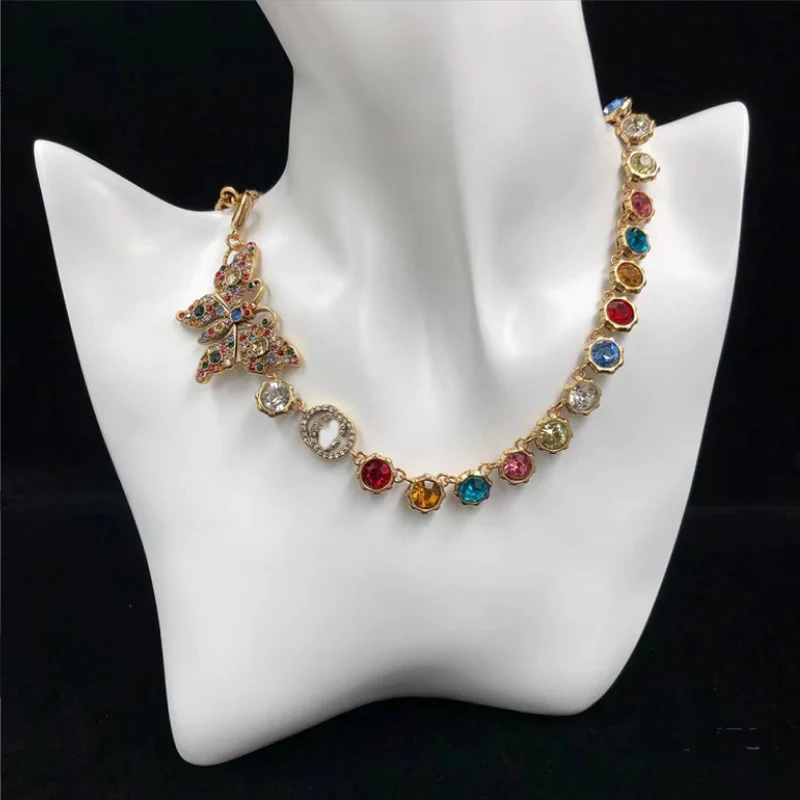 

Donia Jewelry Fashion Personality Butterfly Titanium Micro-Inlaid AAA Zircon Earrings Ring Necklace Bracelet Luxury Insect Suit.