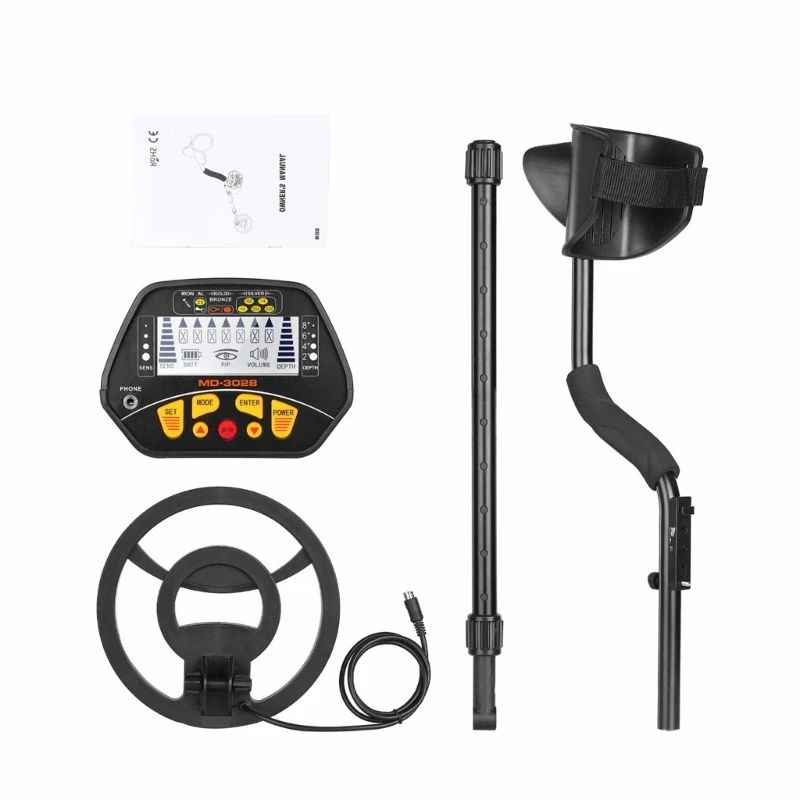 

Metal Detector for Kids Adults Beginner Waterproof Metal Detector Lightweight Kids Metal Detector Search Coils- Gold G6KA