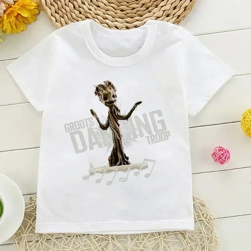 Children Tshirt Kid I Am Groot Bady Anime Groot Movie Tops Cute T Shirt Harajuku Graphic Boys Girls Tee Baby Cotton Short Sleeve 6