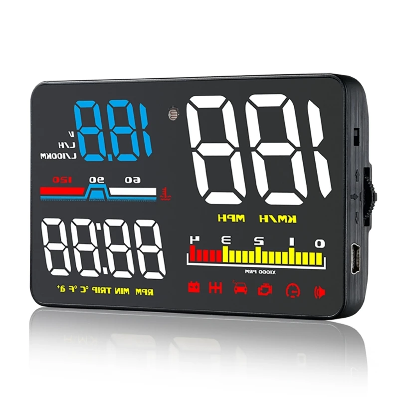 

Q39F Windshield Projector Meter Car Speedometer Tachometer Head Up Display for Car