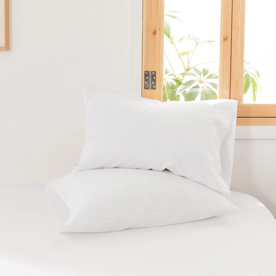 Comfortable Linen Cotton Pillow Cases 2PCS Soft Durable