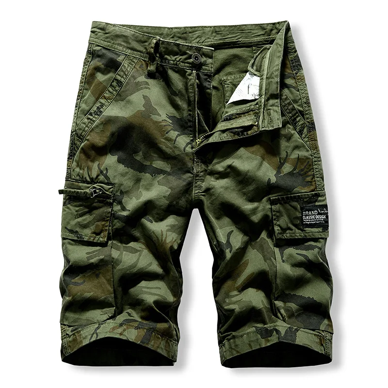 Camo Cargo Shorts Men 2021 New Mens 
