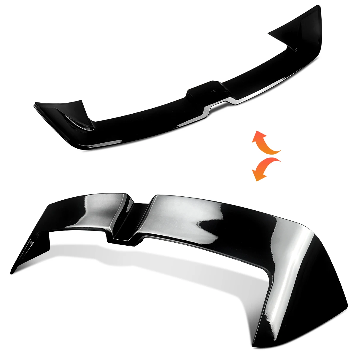 Carbon Pattern Rear Roof Spoiler Tail Top Wing For VW Golf 8/MK8 GTI R 2021-2024