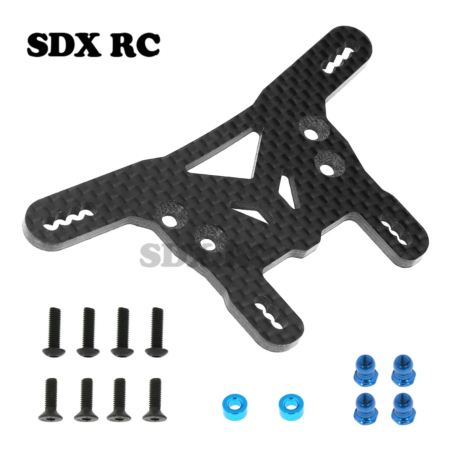 

Carbon fiber front suspension bracket butterfly rack op upgrade for 1/10 TAMIYA XV02 58707 parts