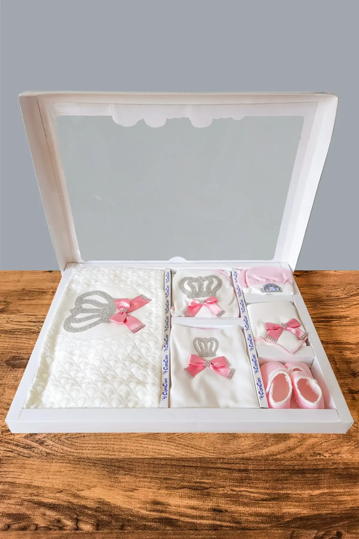 

Newborn Baby Suit Hospital Outlet Suit Blanket Jumpsuit 10 Lu Clothing Set Geometric Cotton Pink