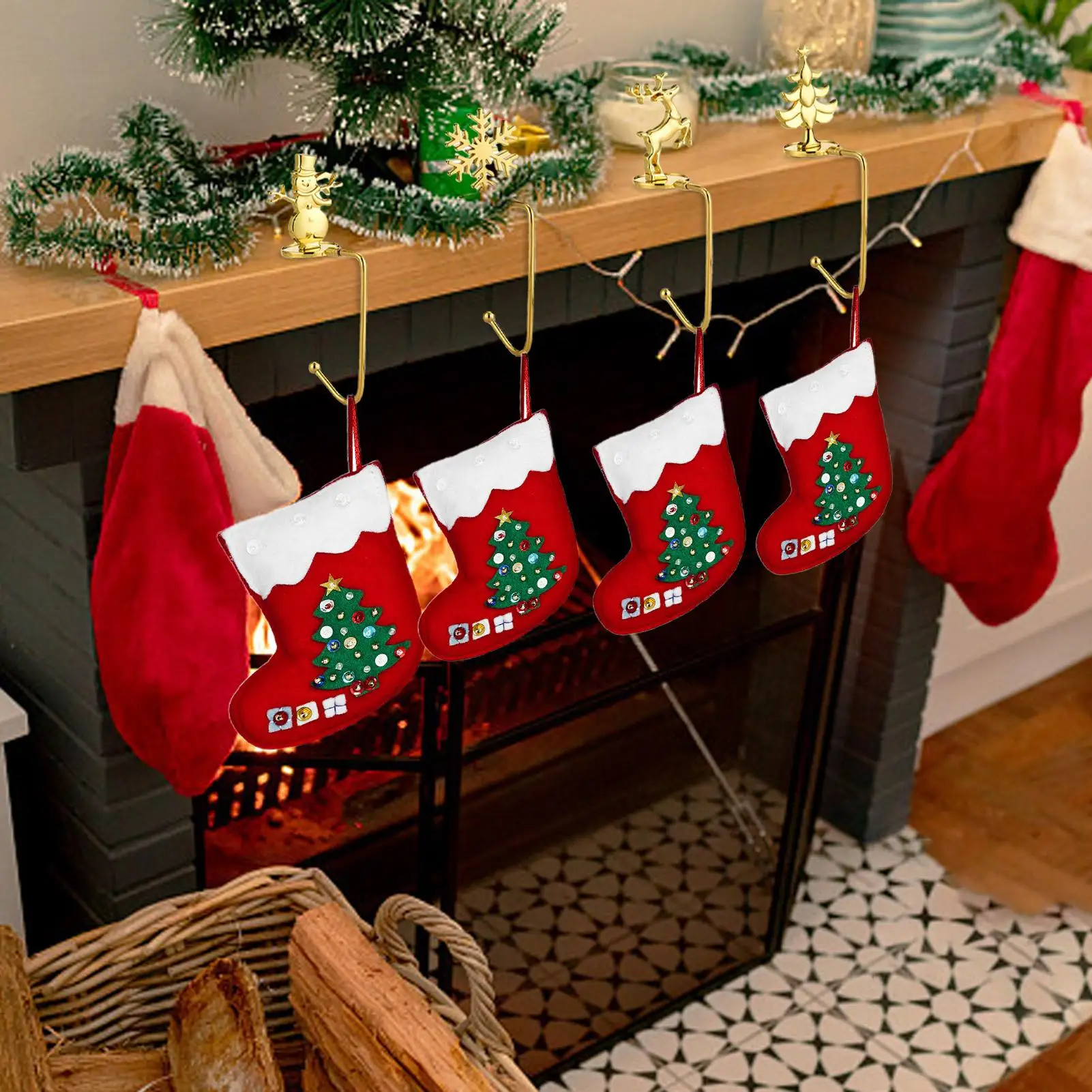 Calcetin Navidad Personalizado Sunnyglade 3 Medias De Navidad Clásicas  Grandes De 18 Pulgadas, Papá Noel, Muñeco De Nieve, Reno, Personaje De  Navidad Para Decoración Familiar De Fiestas De Navidad Calcetines Chimenea  Personalizados, image size:1601x1601