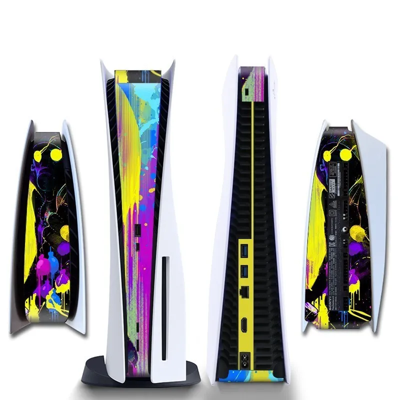 Middle Stickers Skin For PS5 CD-ROM/ Digital Edition Protective Shell Game Console Middle Replacement Decoration Strip 