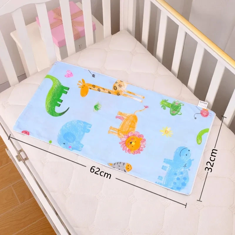 Cotton Children's Bed Pillow Dust Cover Four Seasons Baby Pillowcase 62x32CM Cartoon Side Zipper Boys Girls Pillowcase