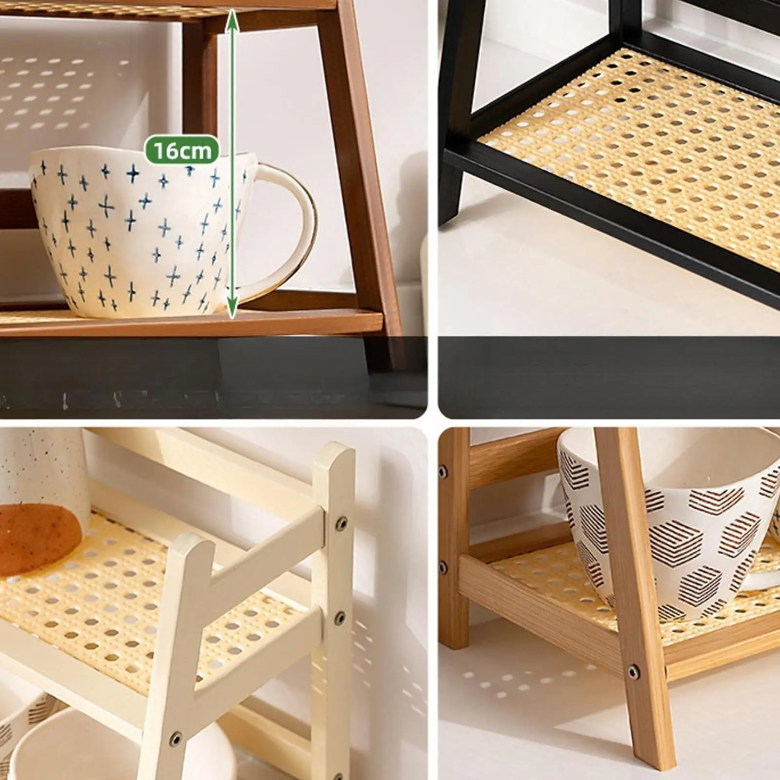 Coffee Cup Stand 2 Layer Minimalist Space Saving Bathroom Coffee Cup Holder 5
