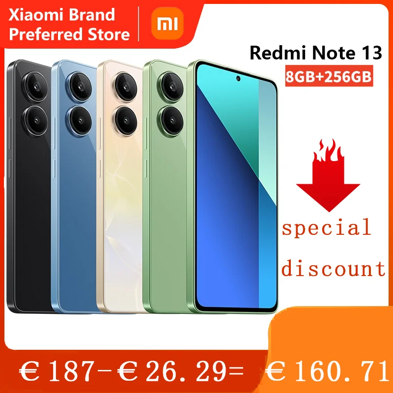 Xiaomi-smartphone Redmi Note 13 versión Global 4G Snapdragon 685 ocho...