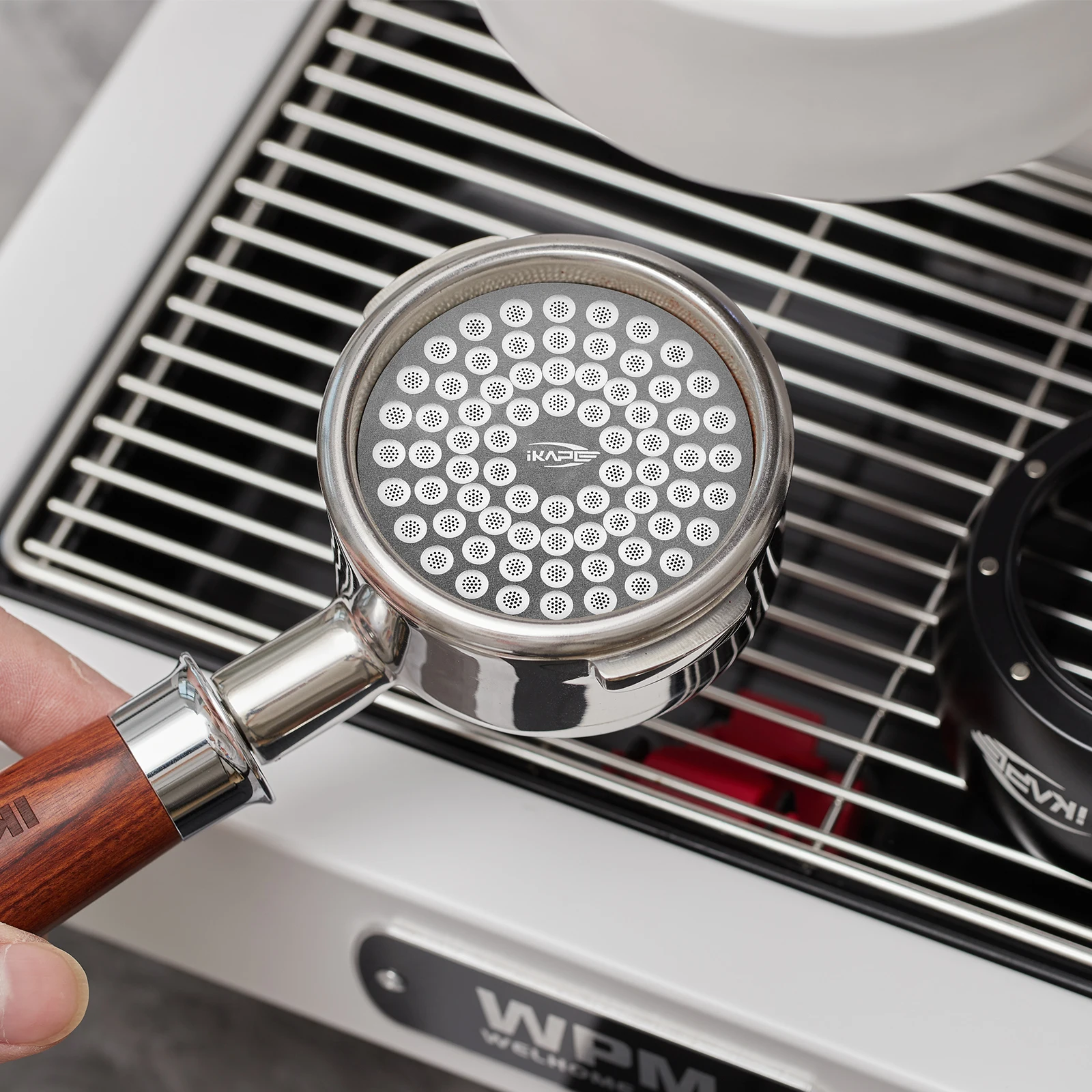 IKAPE 에스프레소 퍽 스크린 V2 0.8mm, 식품 등급 304 스테인리스 스틸 커피 퍽 스크린-초박형 재사용 가능 그라운드 필터