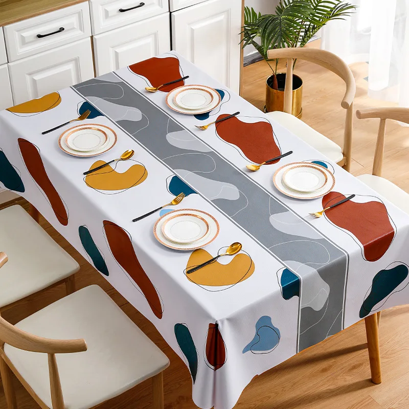 

Cartoon Tablecloth Waterproof and Oil Resistant Tablecloth High-end Tea Table Cloth Dining Table Mat Toalha De Mesa E Guardanapo