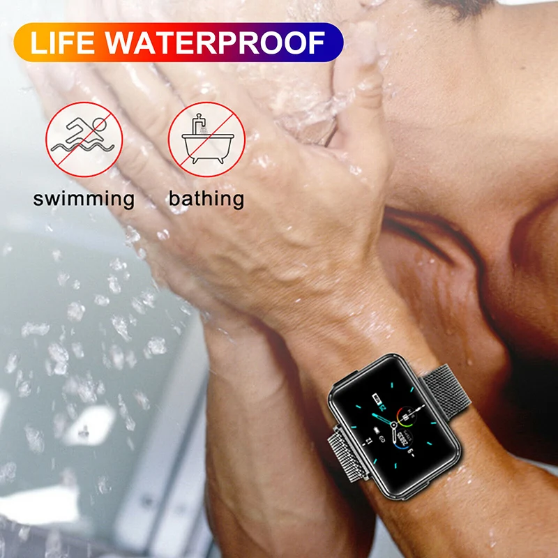 T91 Smart Watch Men TWS Wireless Bluetooth Headset 2020 1.4 Inch Big DIY Screen Bluetooth Call Weather Smartwatch