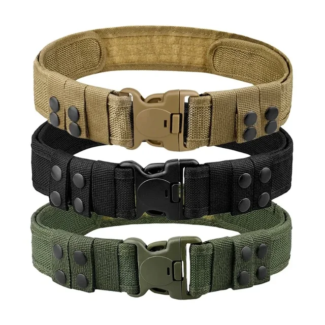 1pc Quick Release Tactical Belt for Men Fashion Style Combat Belt for Outdoor Activities and Fishing 2