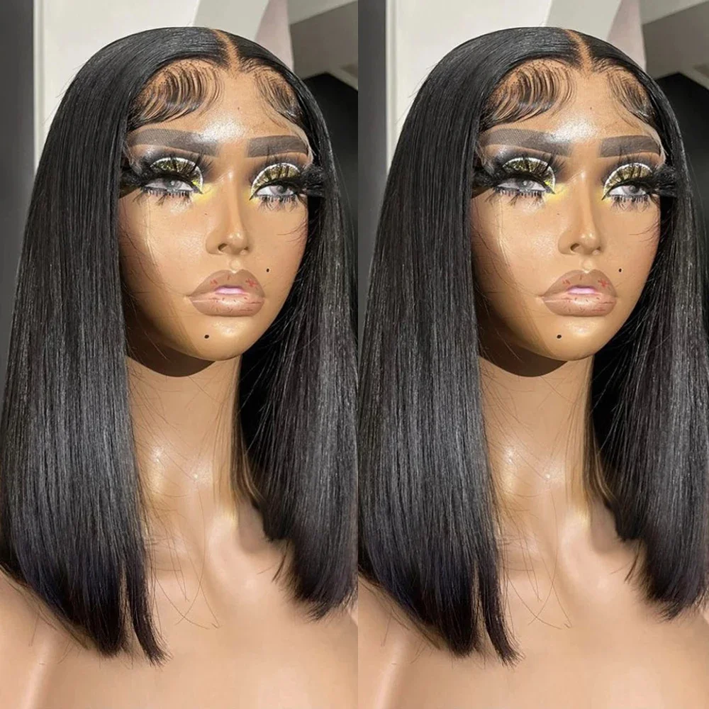 

Straight Bob Wig Lace Front Wigs Human Hair Brazilian 13x4 Closure Short Pre Plucked 13x6 HD Lace Frontal Wig For Black Women