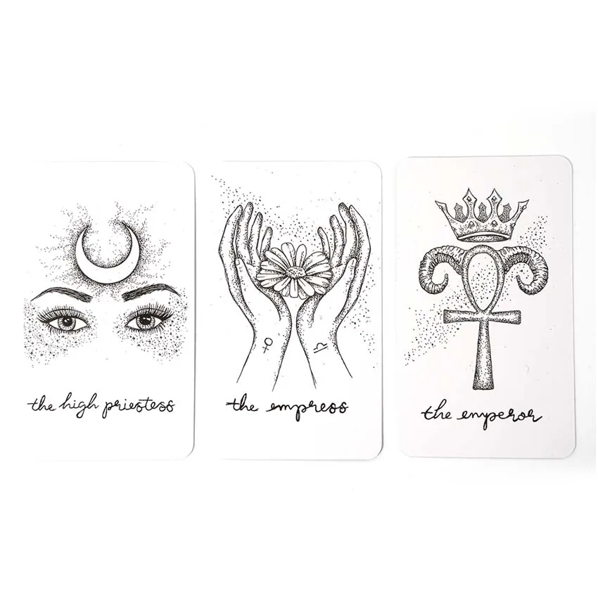 12x7 cm Paper Manual The Wandering Moon Tarot Deck Card Game 4