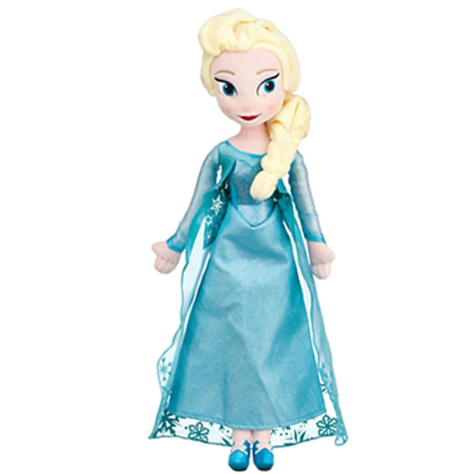 Anime Frozen The Plush Princess Anna Kawaii Doll Snow Queen Princess Anna Elsa Soft Stuffed Toys Gifts For Girls Birthday Kids